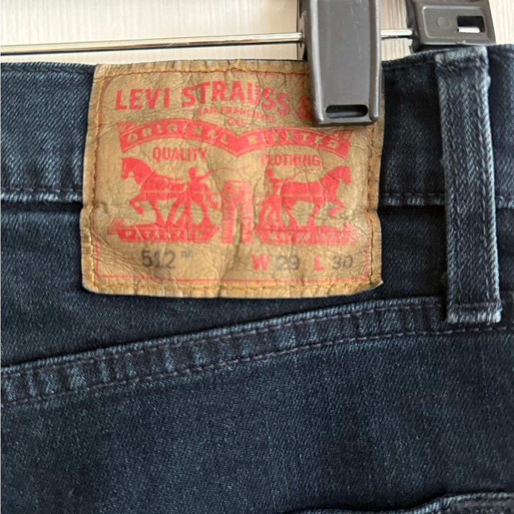 Dark semi-stretchy Levi’s